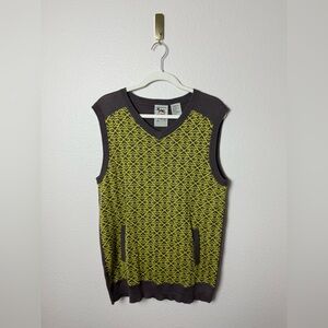 Triple Five Soul Vest Mens XL Knit Wool Blend Y2K Grunge Indie 90's Style